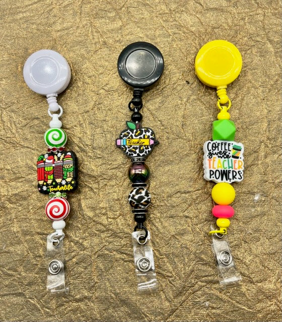 TEACHER Badge Reels