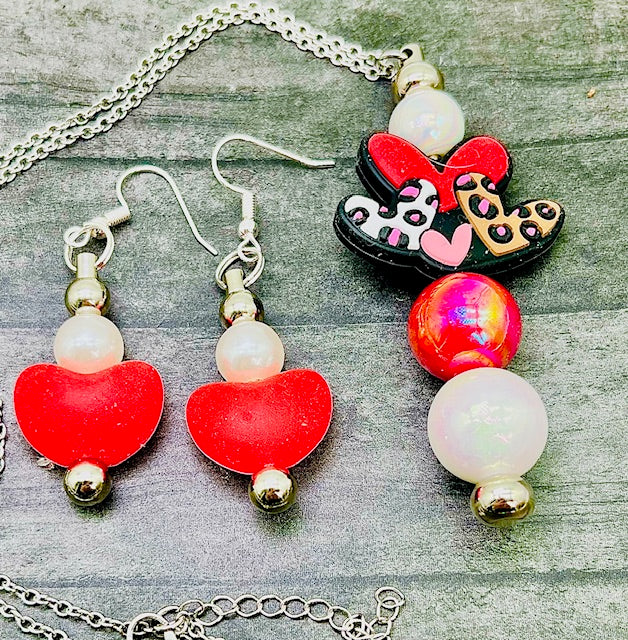 Valentines Necklace and Earring Sets