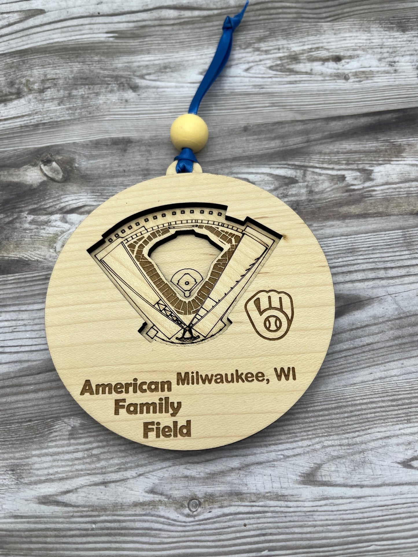 CLEARANCE American Family Field Stadium Ornament (Brewers)