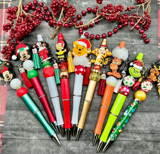 Christmas Cartoon Beaded Pens