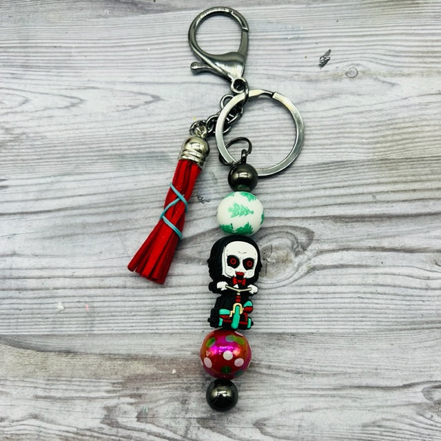 Creepmas Christmas Beaded Keychains