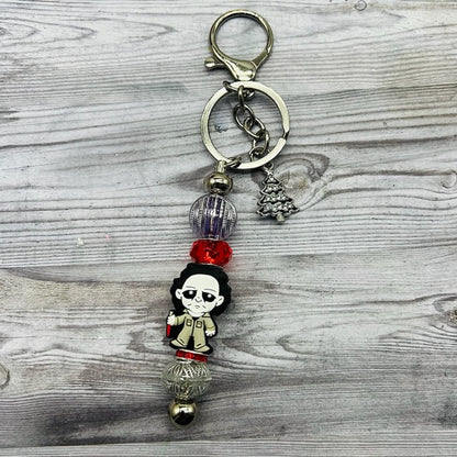 Creepmas Christmas Beaded Keychains