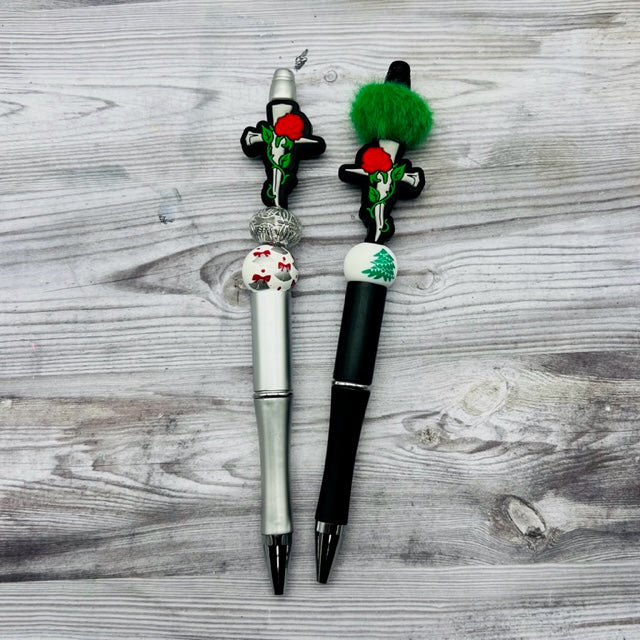 DEC CLEARANCE Creepmas Christmas Beaded Pens