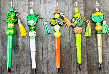St Patrick’s Day Beaded Pens
