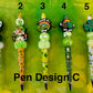 St Patrick’s Day Beaded Wrapped Pens