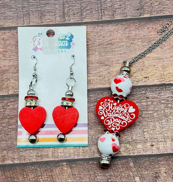 Valentines Necklace and Earring Sets