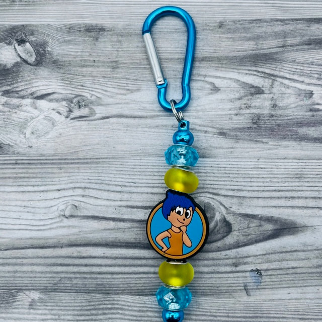 Inside Out Beadable Backpack Keychains and Bracelets for Kids