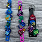 Inside Out Shoe Charm Bracelets and Keychains for Kids