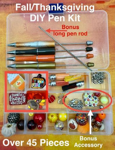 Fall/Thanksgiving DIY Beadable Pen Kit with Bonus