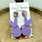 CLEARANCE Marshmallow Bunny Dangles