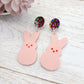 CLEARANCE Marshmallow Bunny Dangles