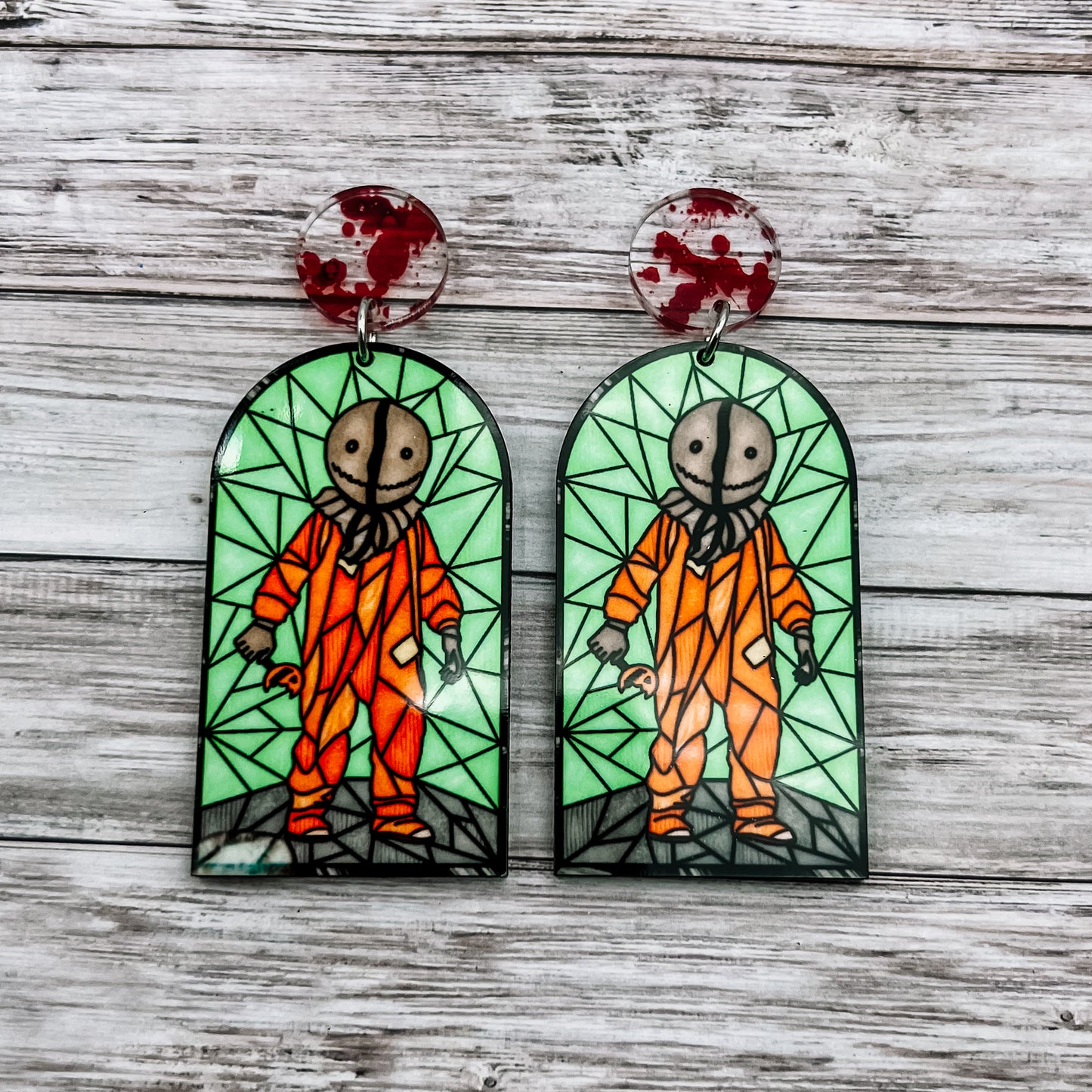 Trick R Treat Horror Glass Dangles