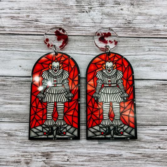 Pennywise Horror Glass Dangles