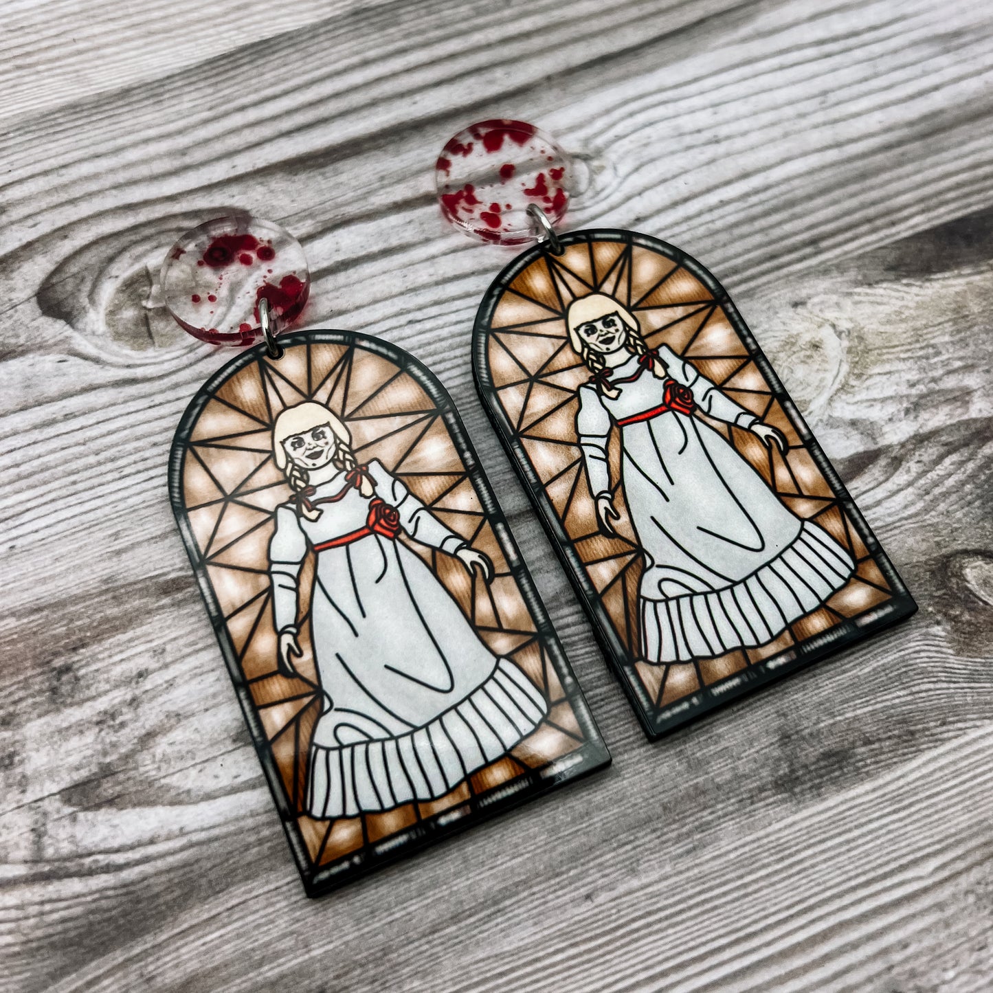 Annabelle Horror Glass Dangles