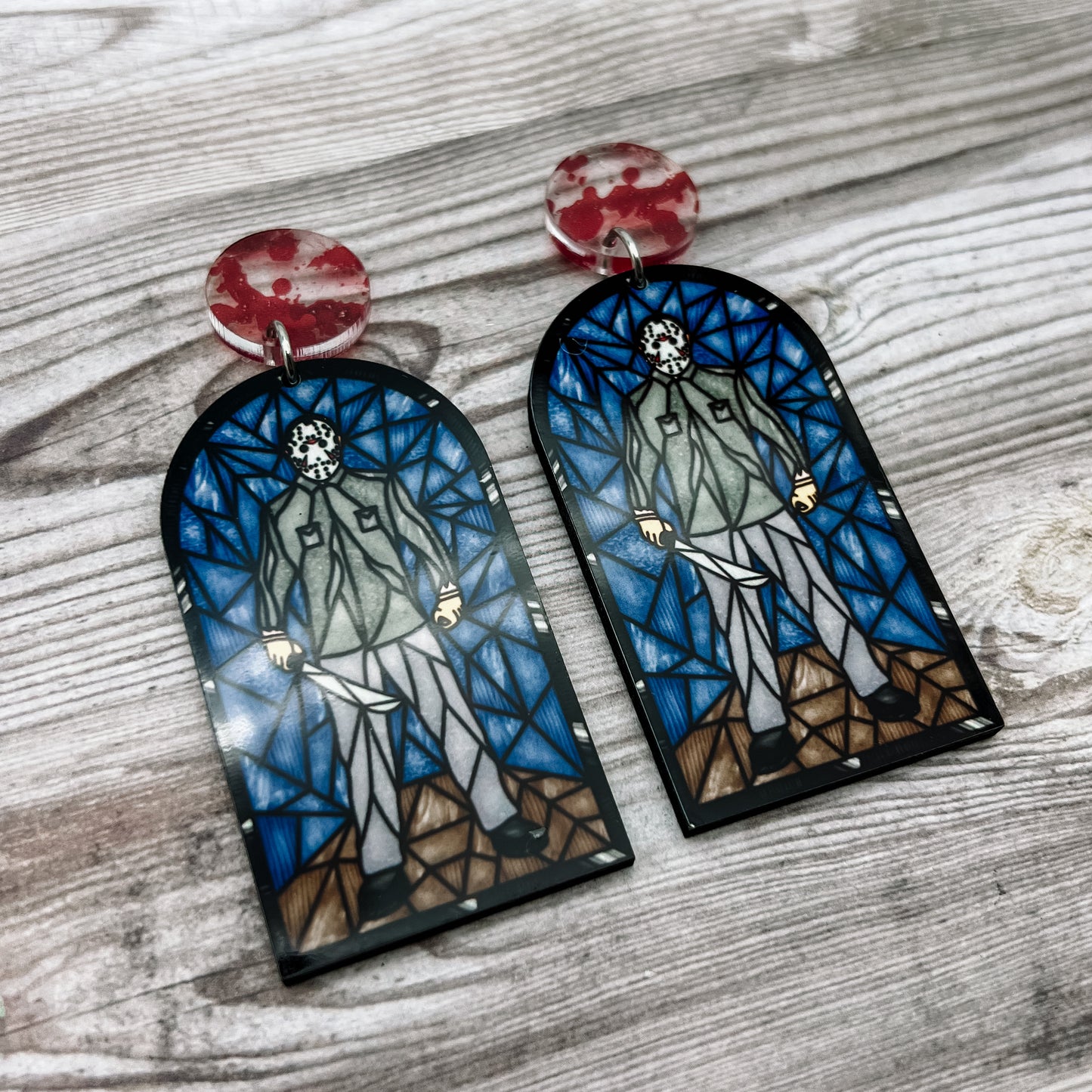 Jason Vorhees Horror Glass Dangles