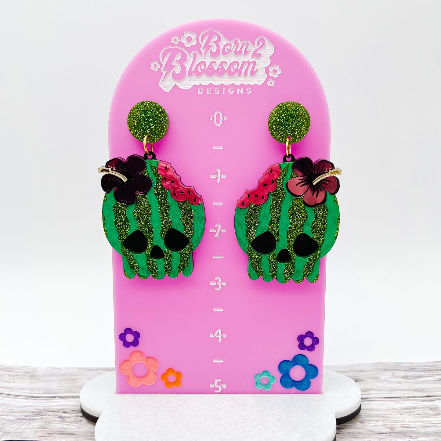 Skull Watermelon Dangles