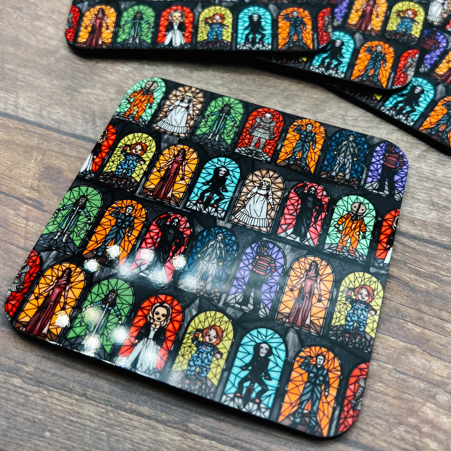 Horror Glass Coaster Set