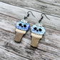 CLEARANCE Skull Ice Cream Cone Dangles