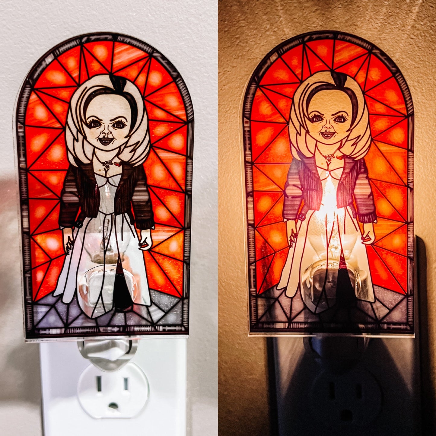 CLEARANCE Horror Glass Nightlight - Tiffany (Child's Play)