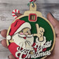 Christmas Countdown Santa Ornament