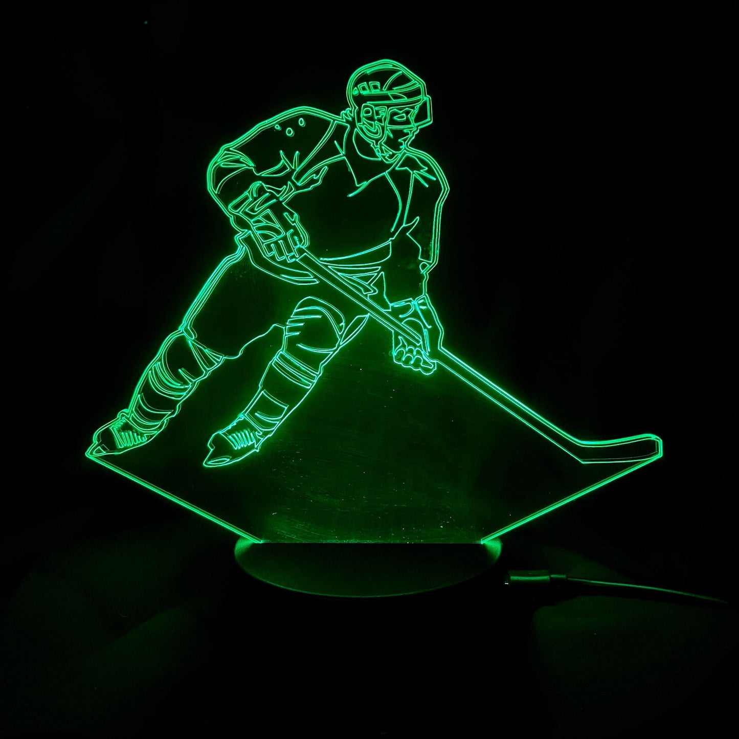 Hockey Player LED Lamp