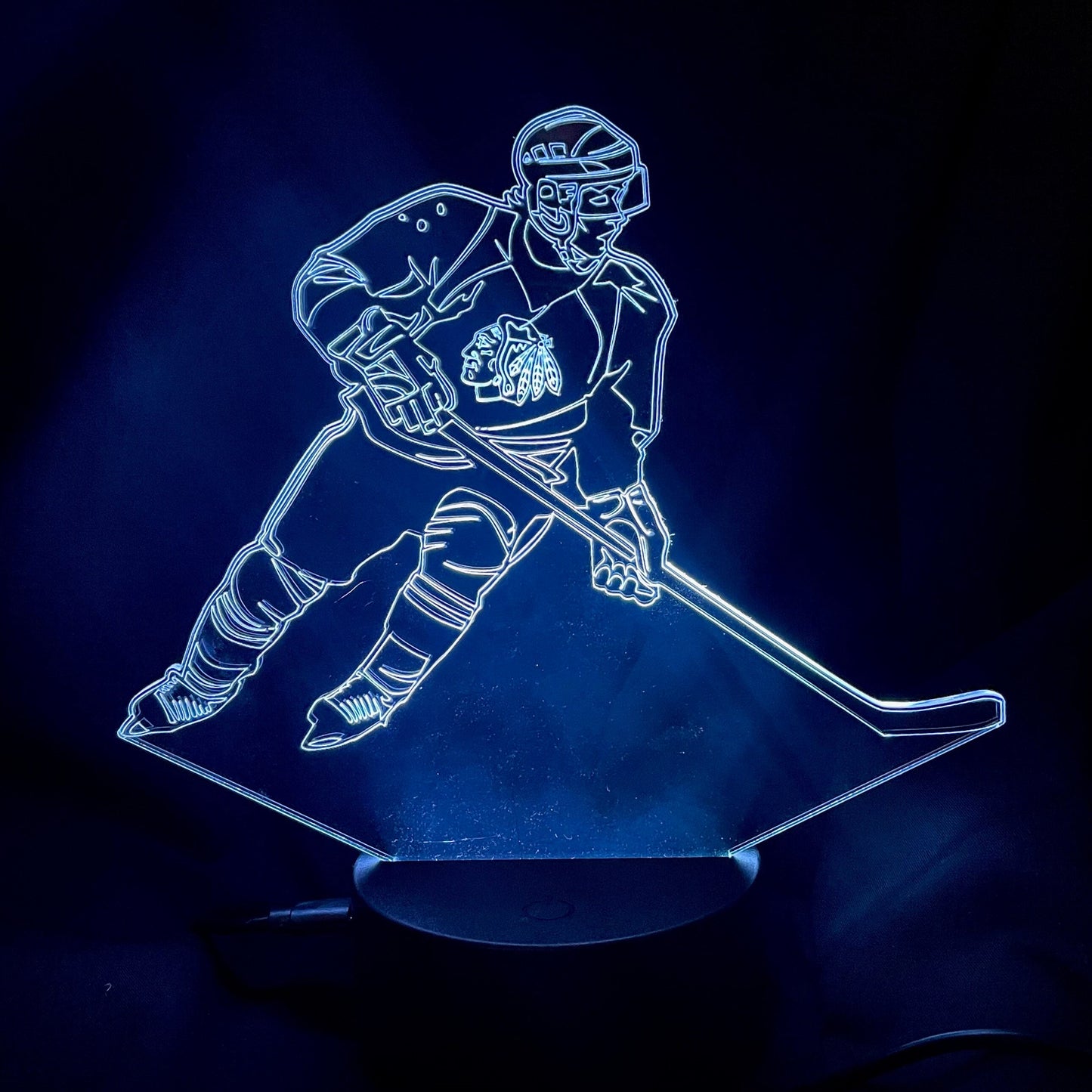 Hockey Player LED Lamp