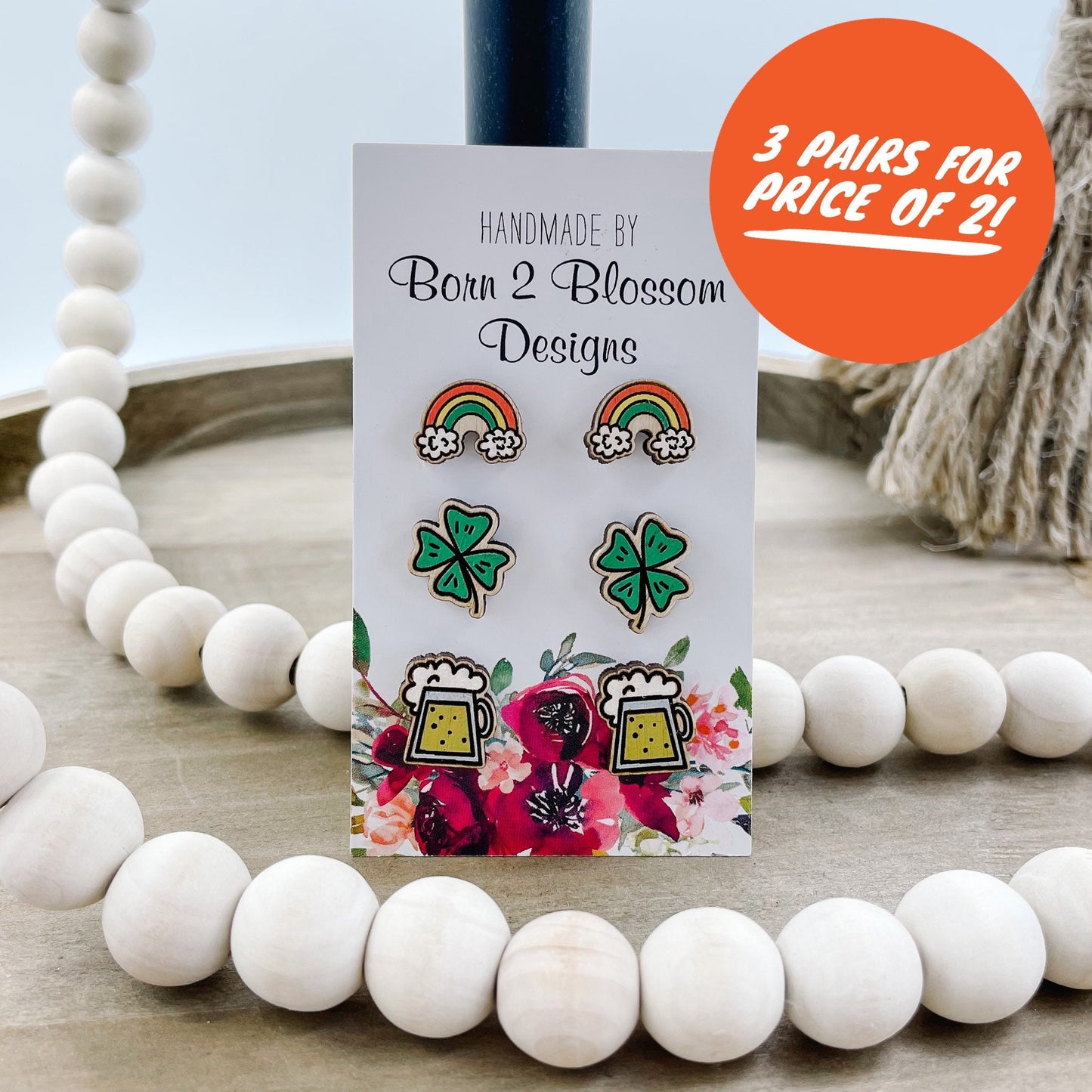 St Patricks Day Stud Earring Set