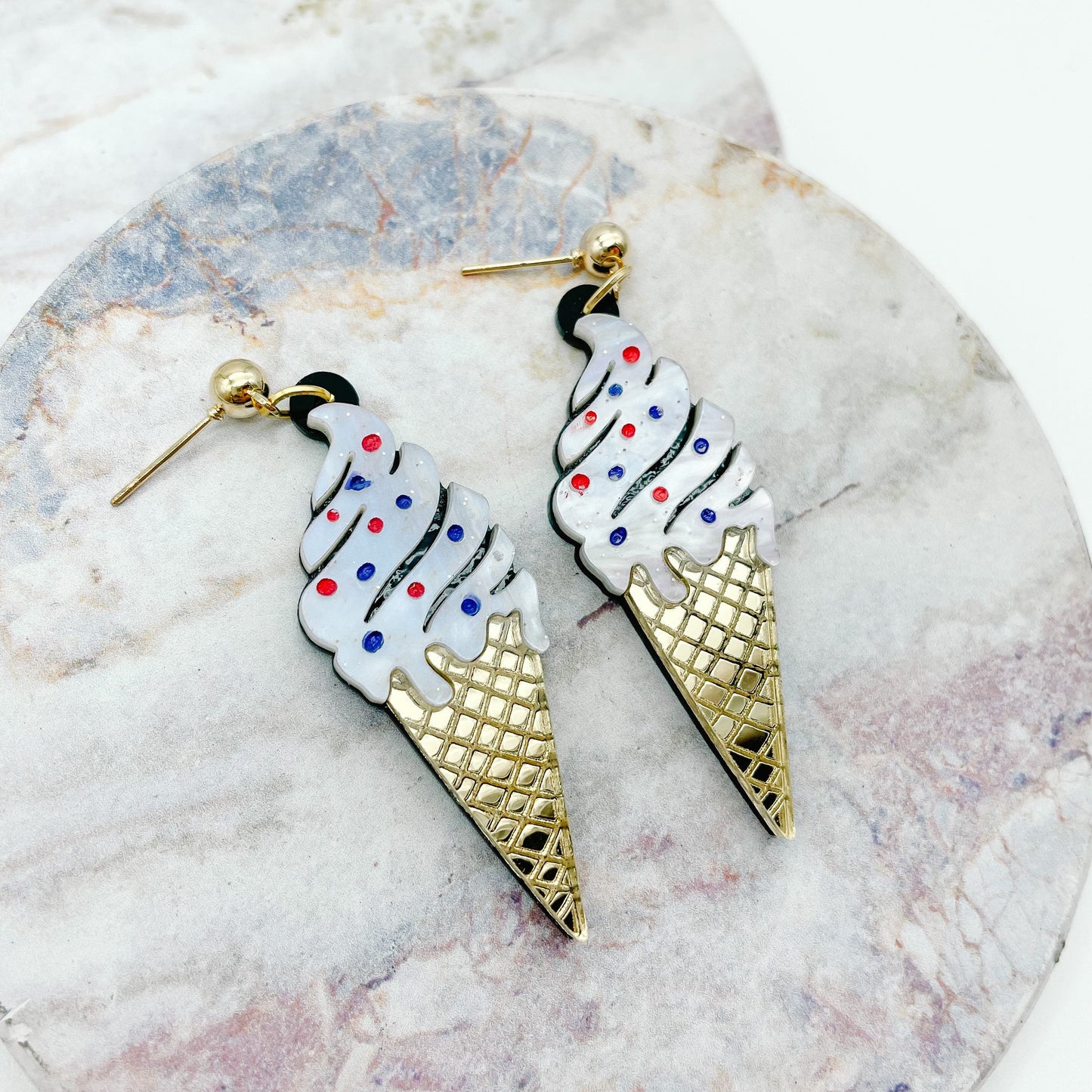 Ice Cream Cone Earrings