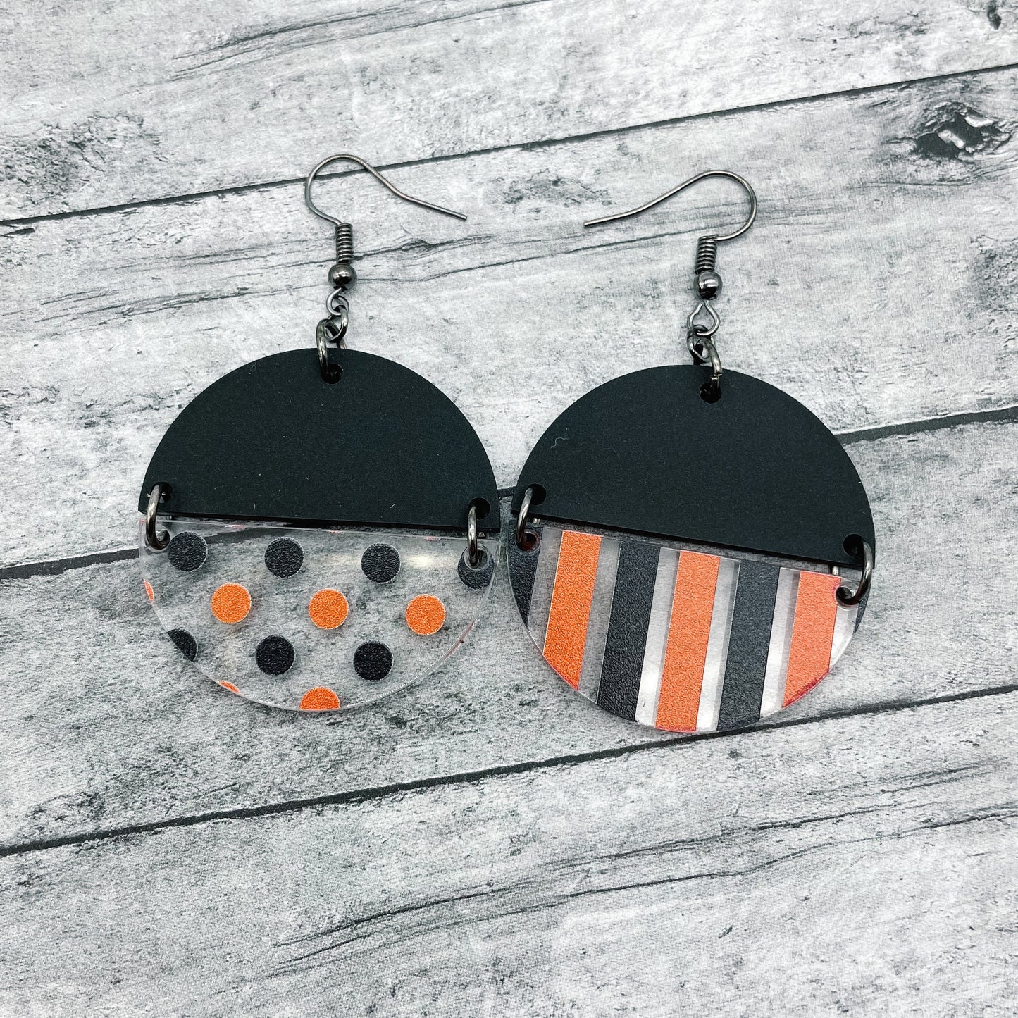 Halloween Mismatched Circle Dangles