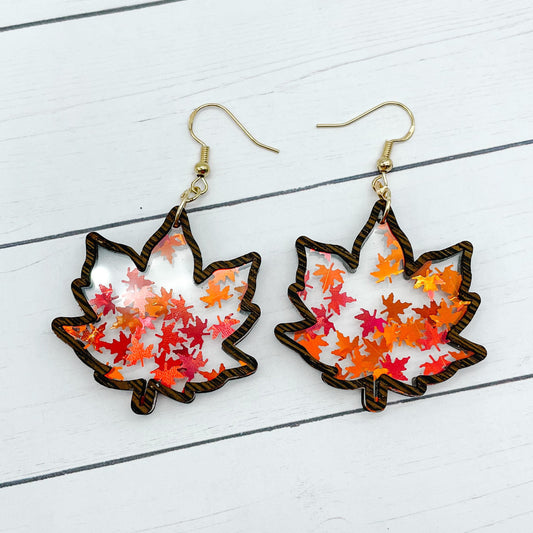 Maple Leaf Frame Dangles