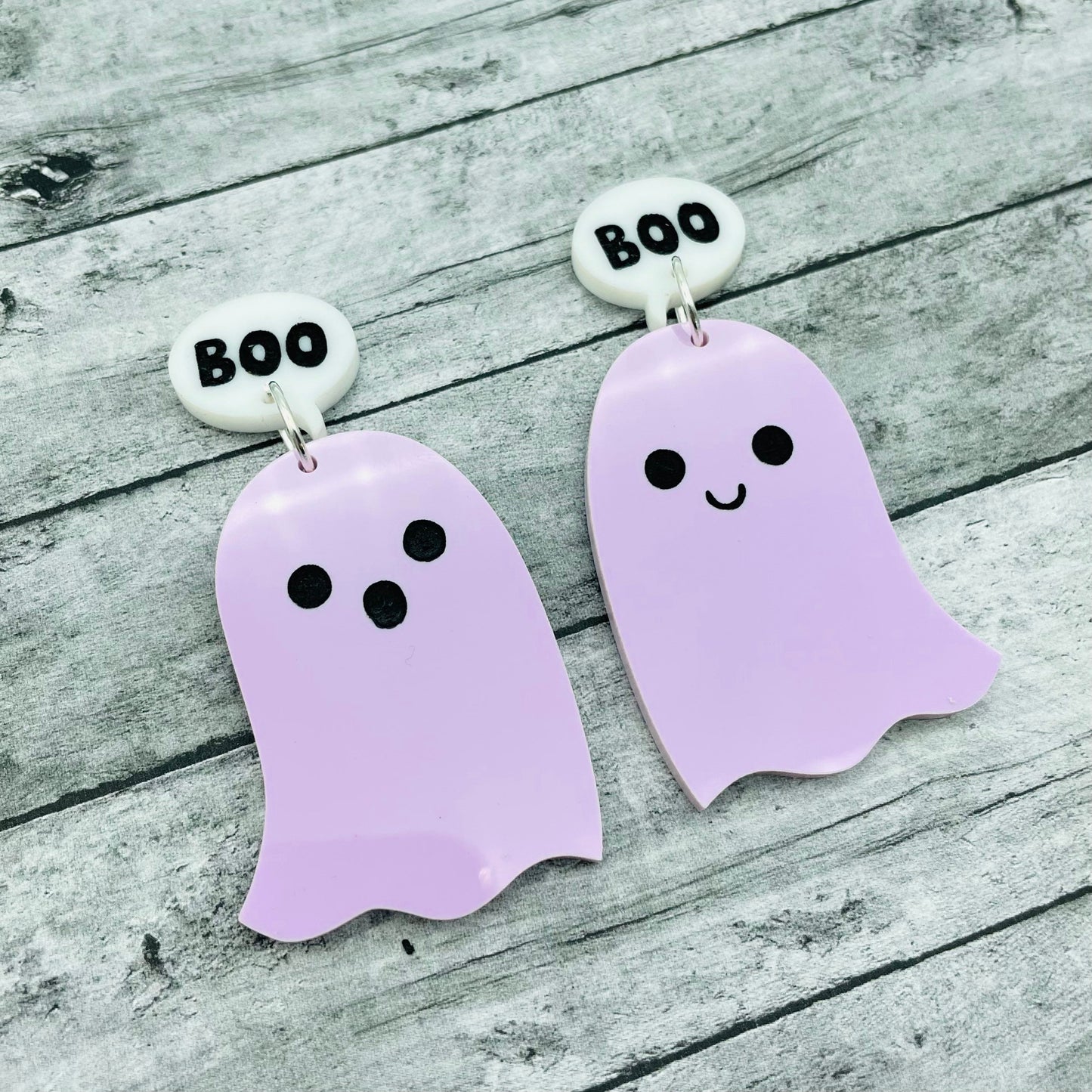 Pastel Purple Ghost Dangles