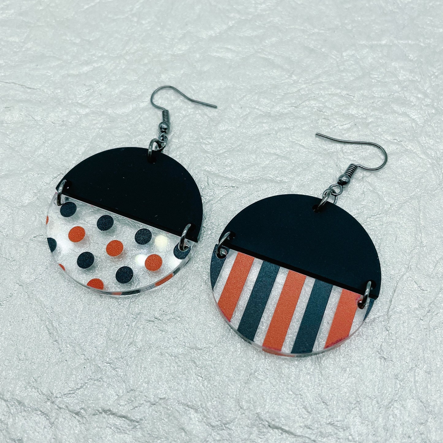 Halloween Mismatched Circle Dangles