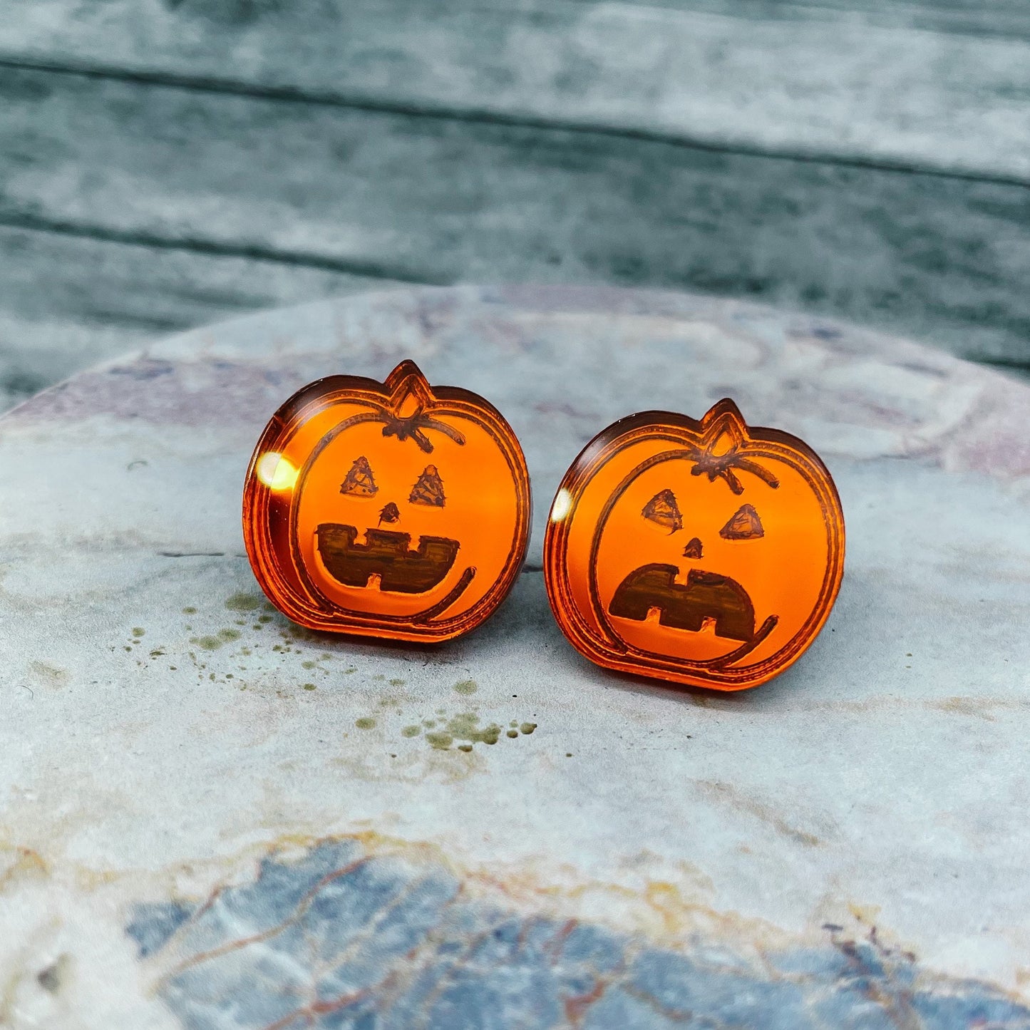 Pumpkin Stud Earrings