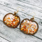 Glitter Pumpkin Dangles