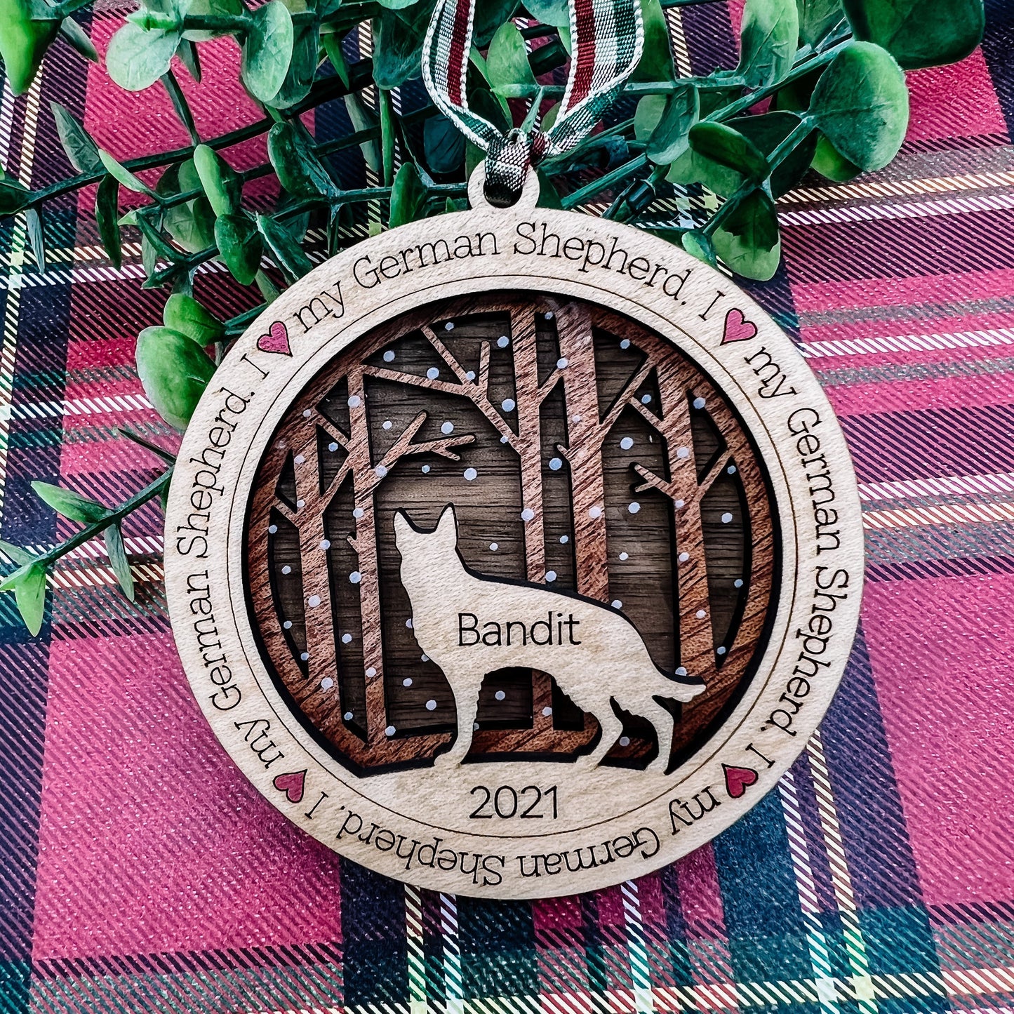 Personalized Dog Ornament