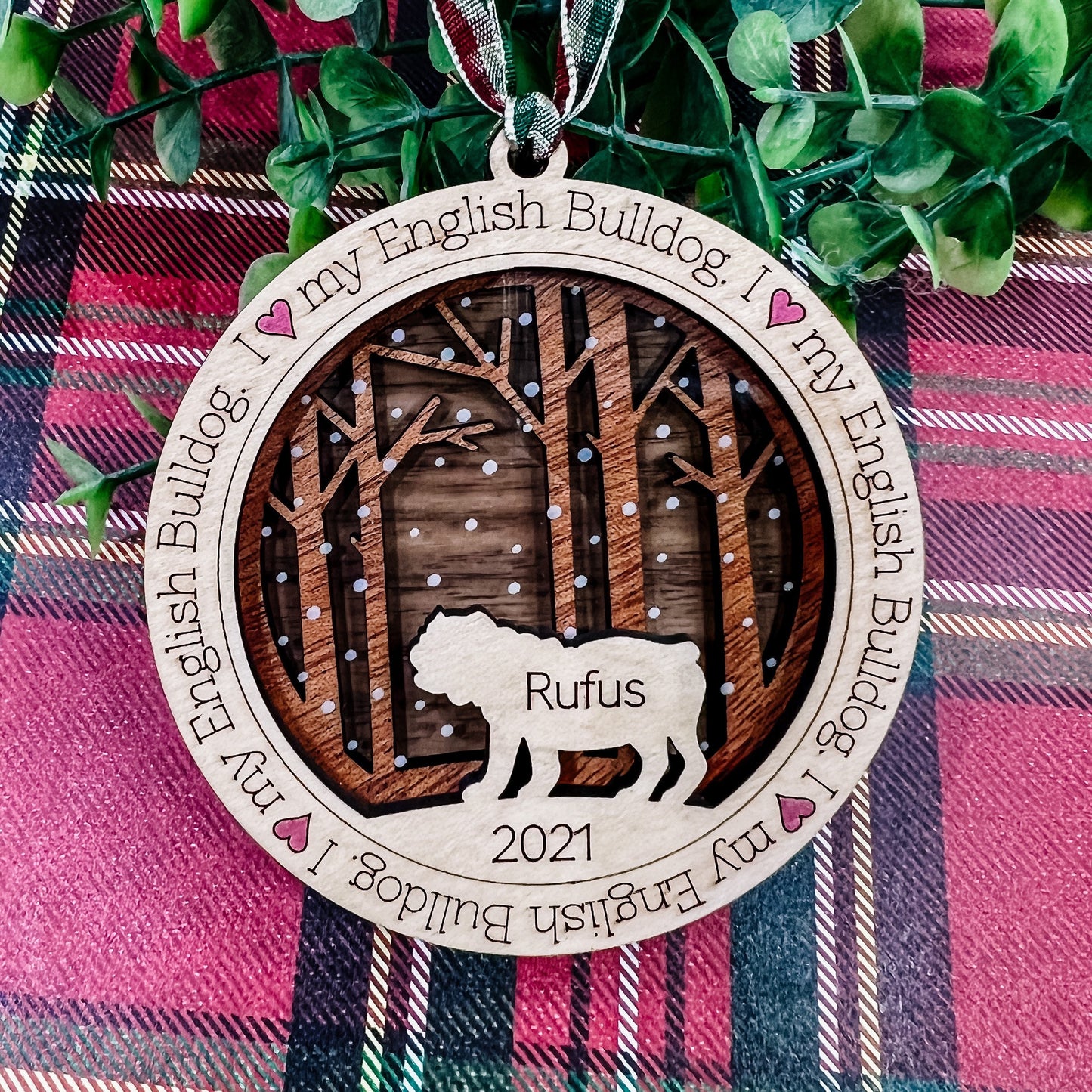 Personalized Dog Ornament