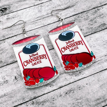 Cranberry Sauce Earrings