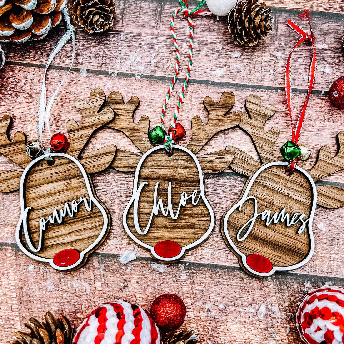 Personalized Reindeer Ornament