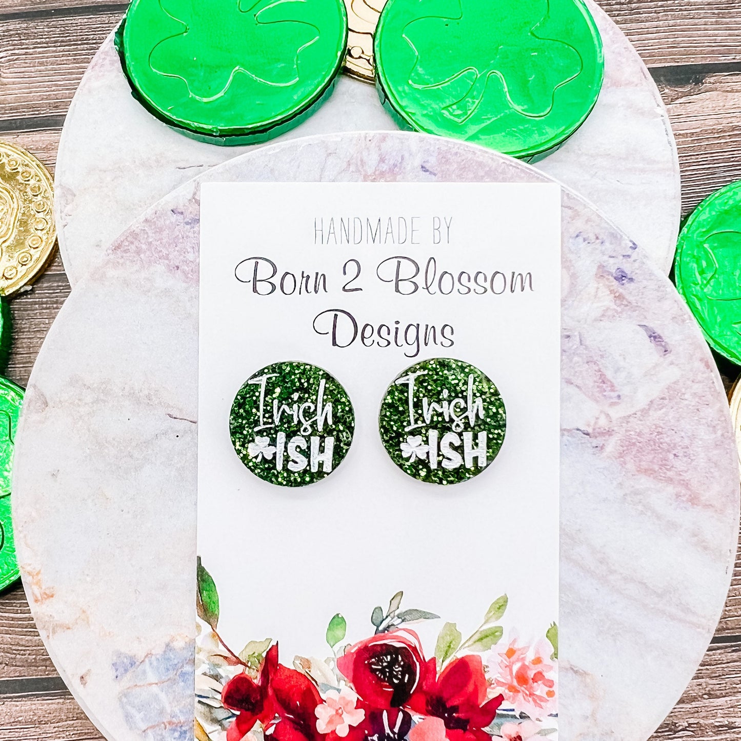 Irish-ish Stud Earrings