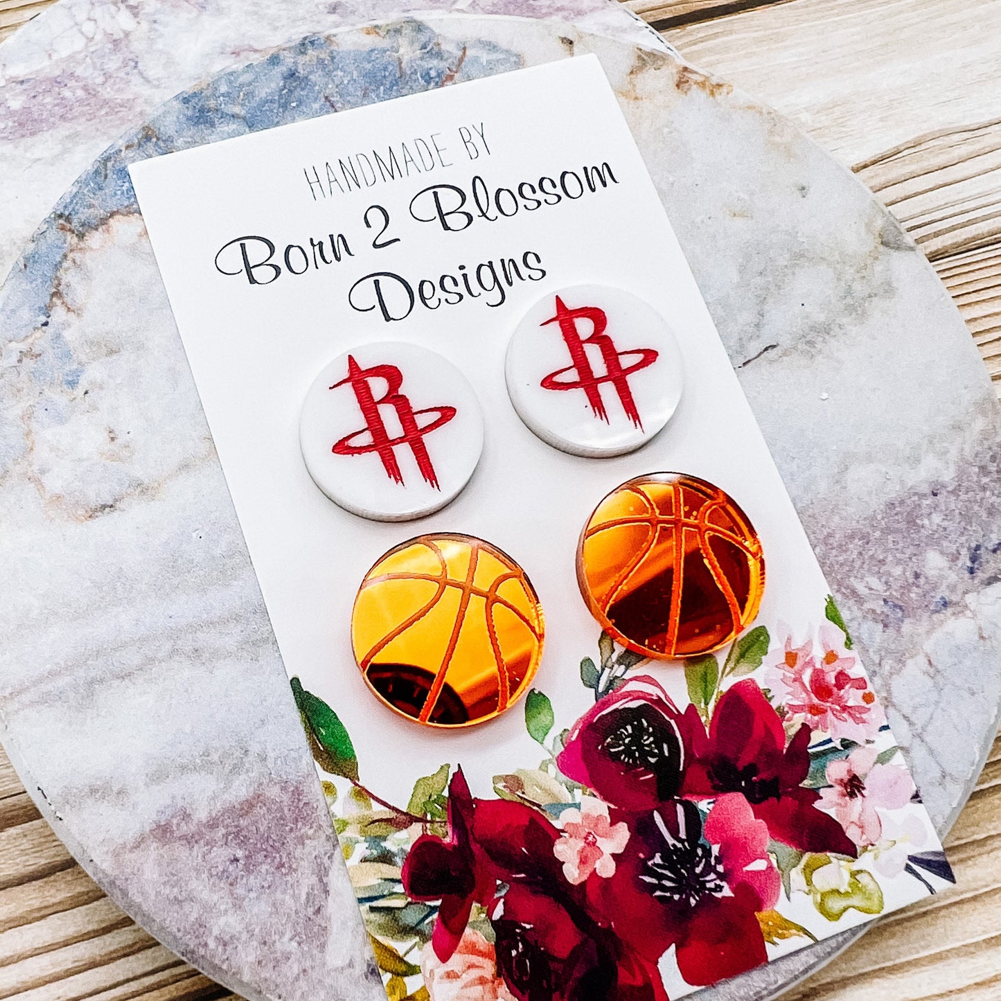 Houston Rockets Stud Earring Set