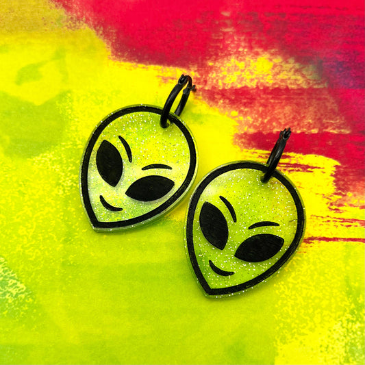 90s Alien Face Dangles