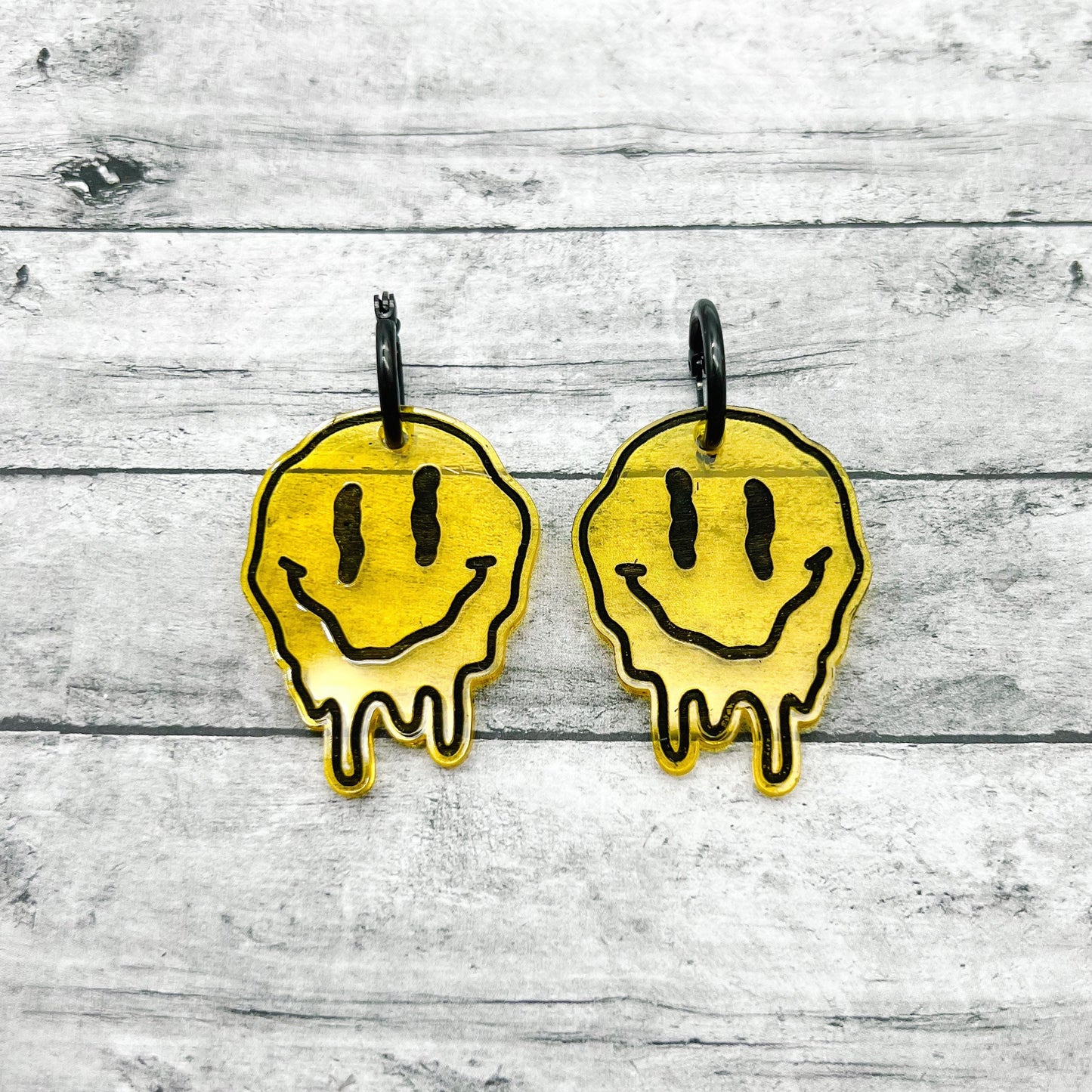 Melting Smiley Face Dangles