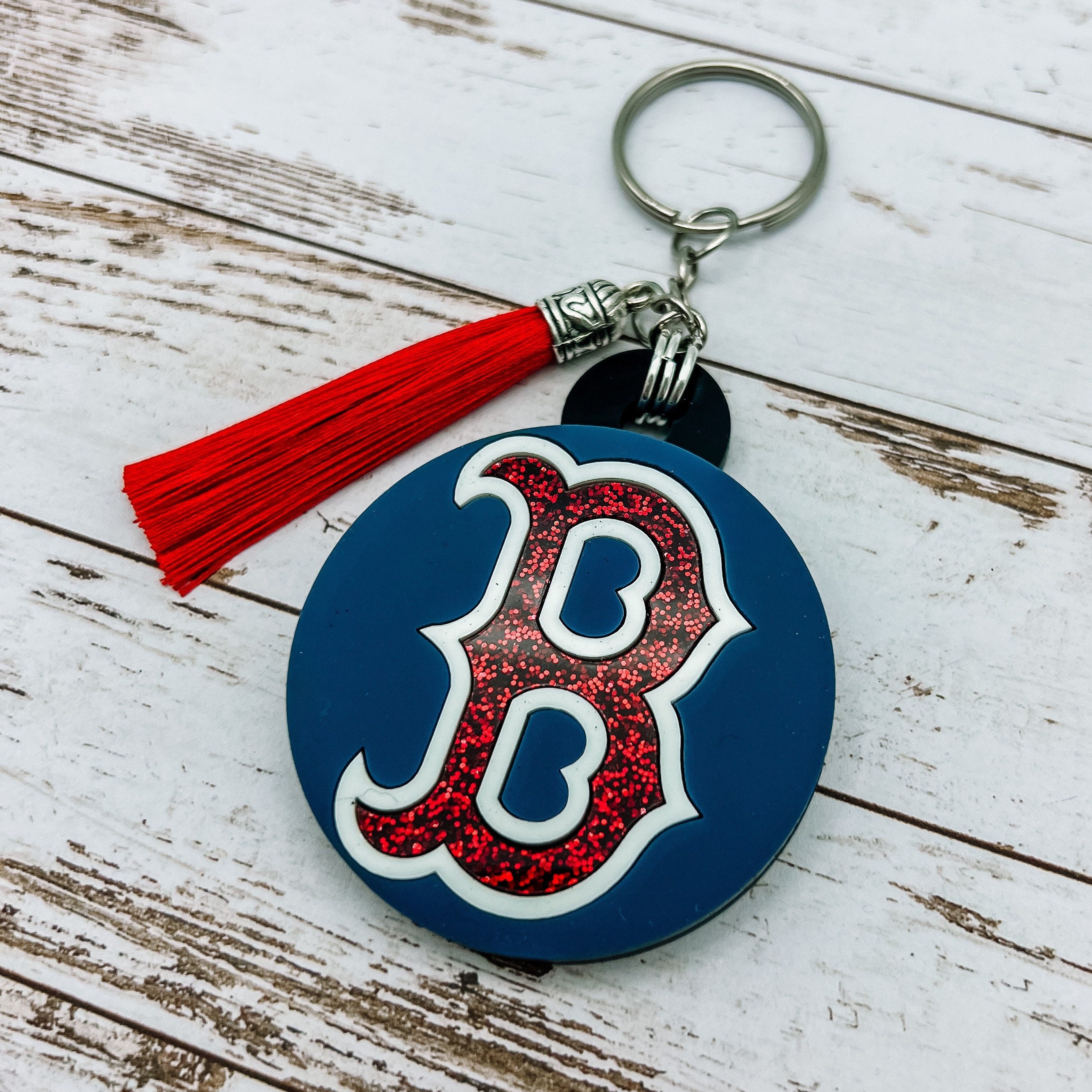 Boston Red Sox Keychain – Born2BlossomDesigns
