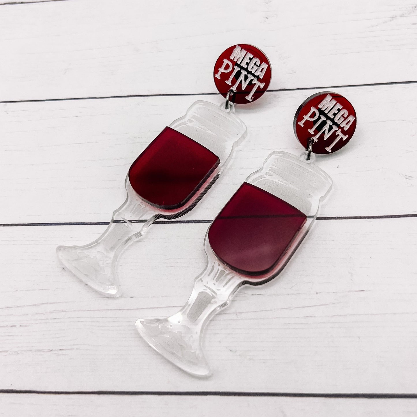 Mega Pint Wine Glass Dangles