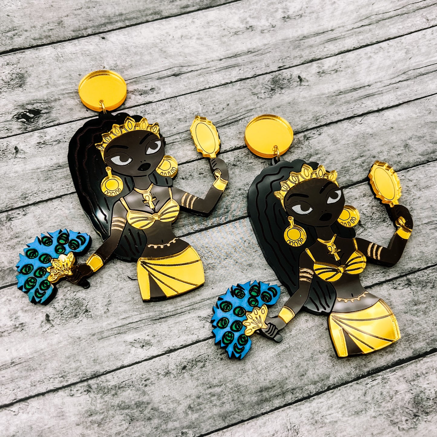 Oshun Goddess Dangles