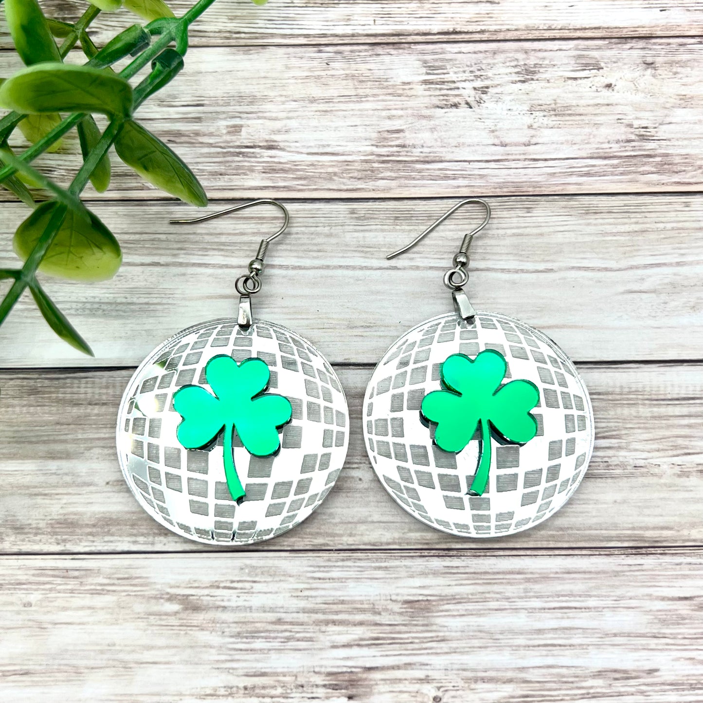 Shamrock Disco Ball Dangles