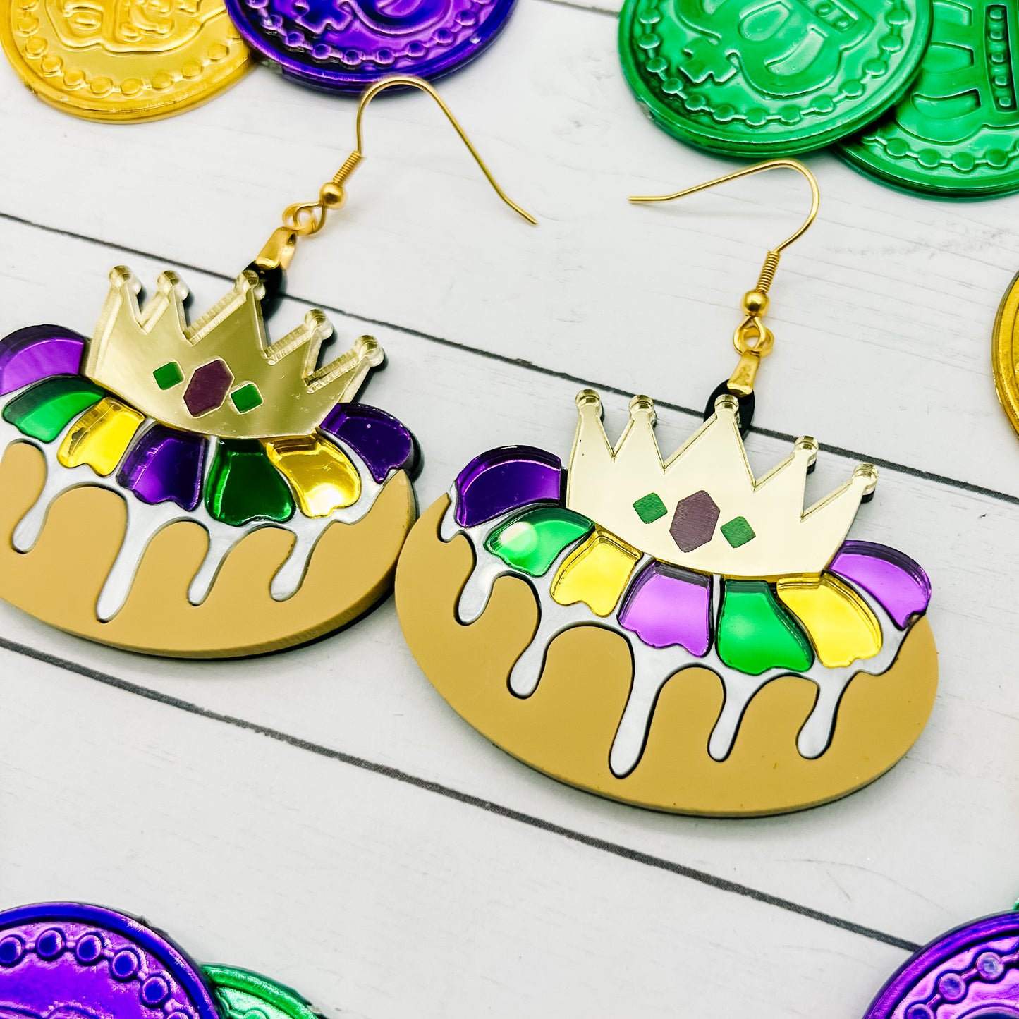 King Cake Dangles