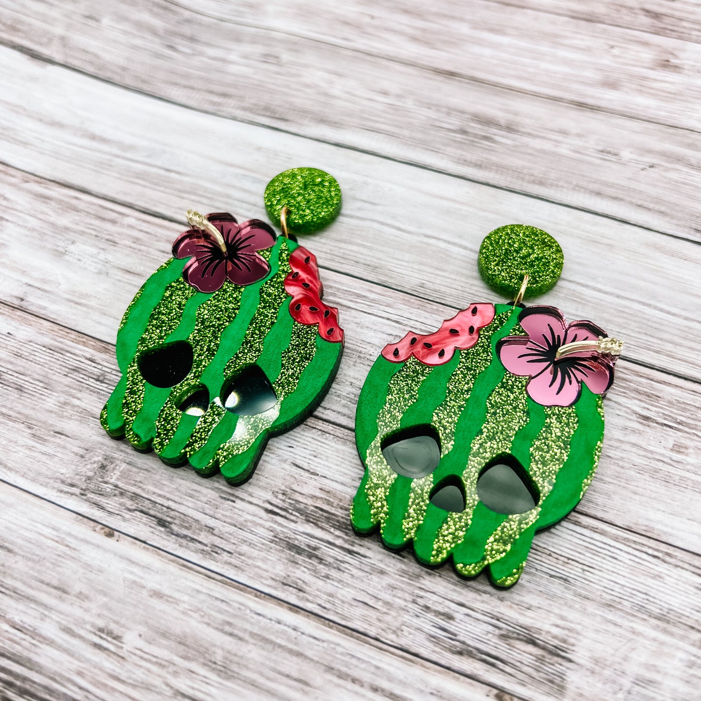 Skull Watermelon Dangles