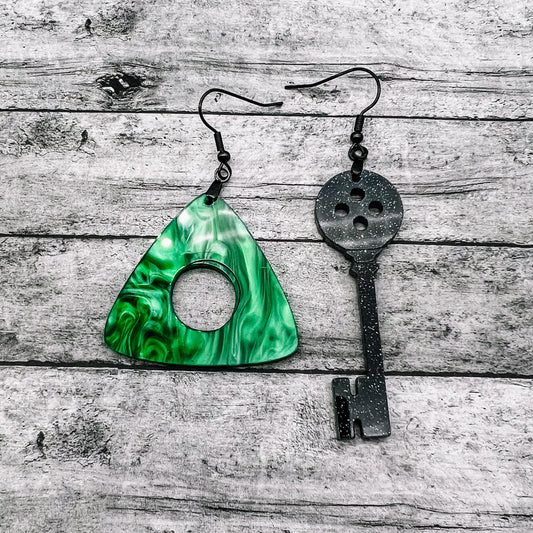 Looking Glass & Button Key Dangles