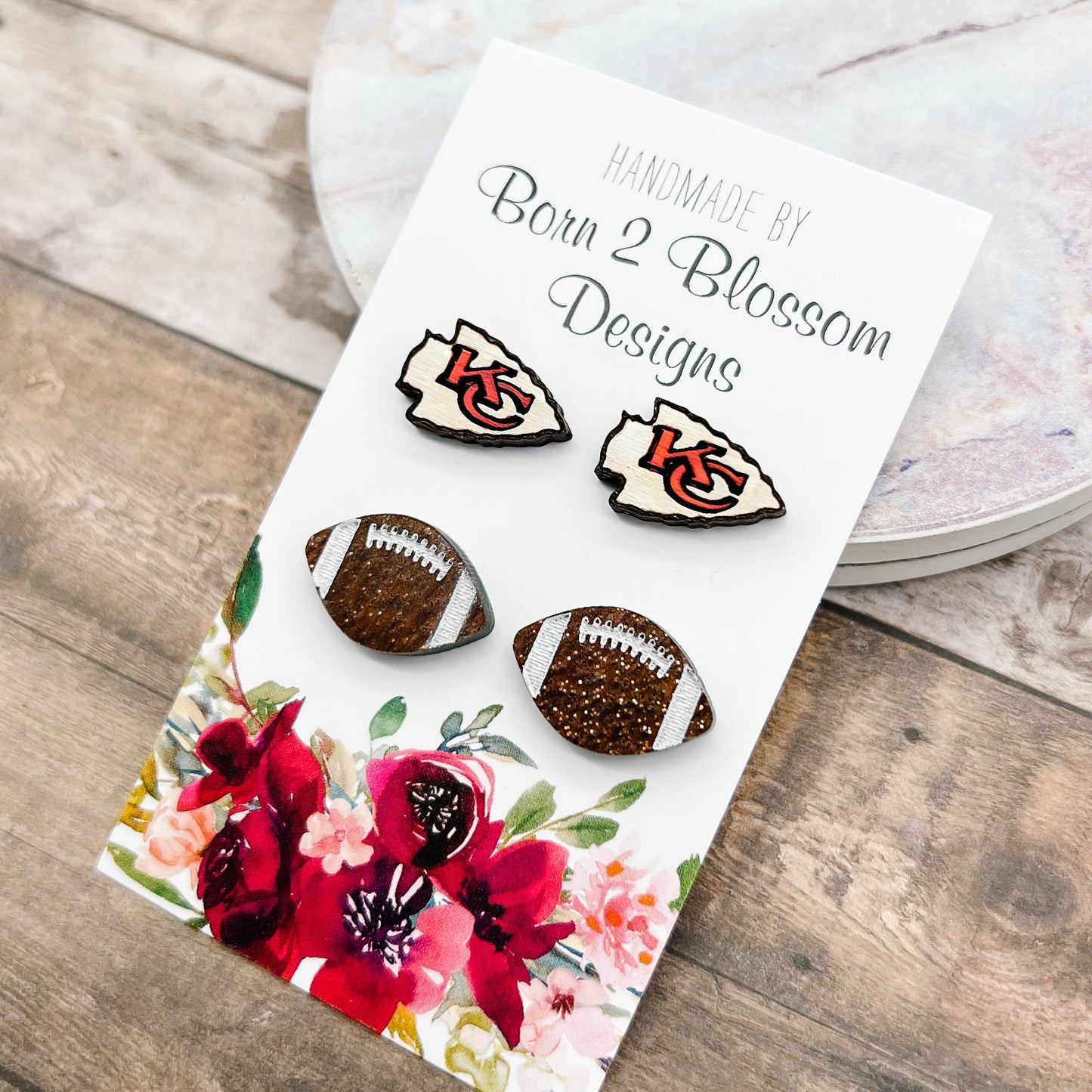 Chiefs Stud Earring Set